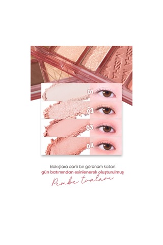 Missha Mood Moment Mat Ve Işıltılı Tonlar Barındıran Far Paleti 1 Rosy Rooftop