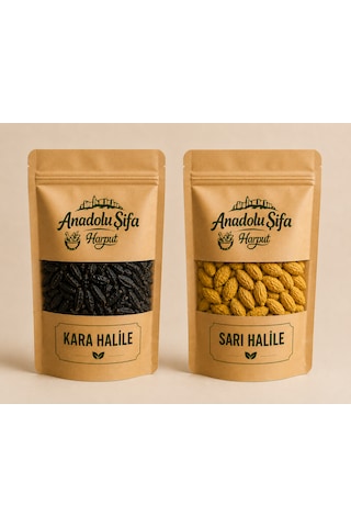 Anadolu Şifa Harput Kara Halile & Sarı Halile 2x55 Gr Doğal Ve Katkısız Halile Seti