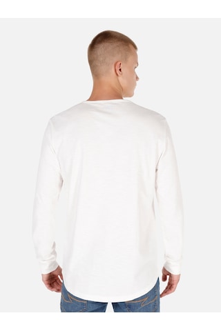 Colin's Colins Regular Fit Bisiklet Yaka Basic Beyaz Erkek Uzun Kol Tişört Cl1065872 Beyaz