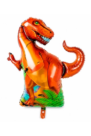 Dinozor Folyo Balon 91x76 Cm Turuncu T-rex Doğum Günü Parti Balonu Helyum Uyumlu Çok Renkli Dinozor Folyo Balon 91x76 Cm Turuncu T-rex Doğum Günü Parti Balonu Helyum Uyumlu Çok Renkli