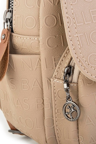 Nas Bag Kadın Sırt Çantası Ve Omuz Çantası Dönüştürülebilir Tasarım - Kum Taba Gofraj Çok Renkli