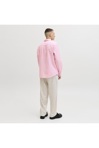 Jack & Jones Erkek Uzun Kollu Gömlek - Summer - 12289174 Pembe