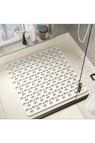 İsgstore Kare Vantuzlu Banyo Ve Duşa Kabin Küvet İçi Kaydırmaz Vantuzlu Banyo Paspası Beyaz Diğer