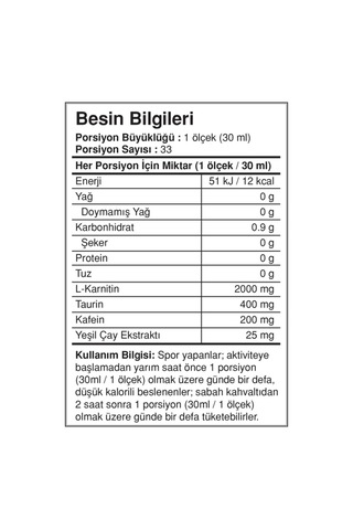 Bigjoy L-Karnitin Thermo 1000 Ml. - 2000 Mg. L-Karnitin Yeni !-Çilek