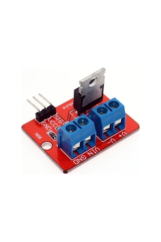 Irf520 Mosfet Sürücü Kartı Klemens Bağlantı Soketi Ssr Röle Motor Led Lamba Parlaklık