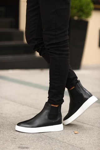 Serhat Özköroğlu -siyah Erkek Chelsea Bot Siyah Siyah