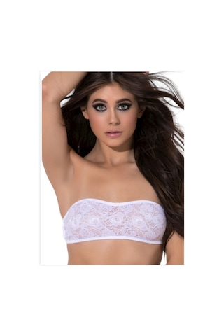 Fantezi Beyaz Dantelli Straplez Sütyen Tg27101235 Beyaz