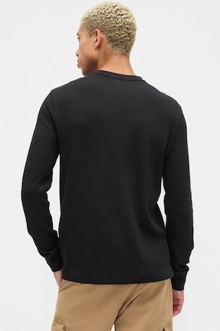 Gap V-frch Logo Erkek Tişört Siyah