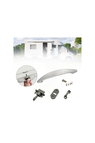 Suntek Tekneler Için Karavan Çekmece Mandalı Ve Kolu Gümüş