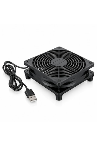 6035 Usb Soğutucu Fan Laptop Modem Konsol Altı Hız Ayarlı 120mm 5v 3 Kademe On Off Kontrol