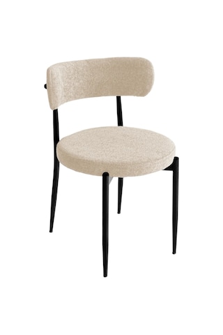 Elisa Mutfak Balkon Salon Sandalyesi 4 Adet Tedy Kumaş