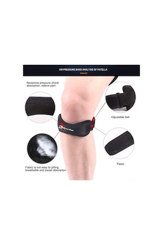 Dancemonkey Ayarlanabilir Diz Bağı - Gül Renkli Spor Destek Bandı Gül