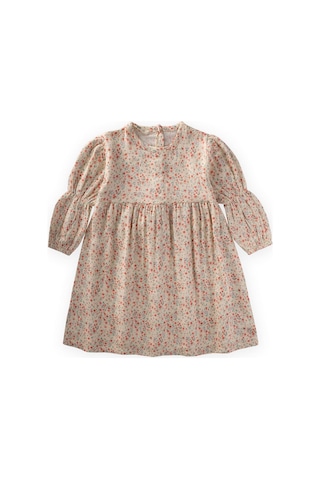 Elbise 4-12 Yaş Ekru Ekru