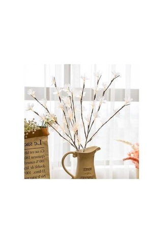 Tongxida Led Fiber Optik Çiçek Dal Işık Dizisi, Gümüş Fenerler, Yatak Odası Dekorasyonu/ Diğer