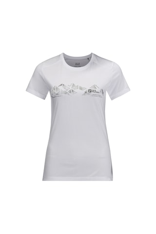 Jack Wolfskin Crosstrail Graphic Kadın Tişört Beyaz