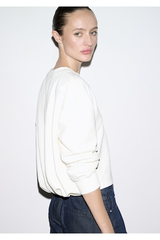 Mavi - Bisiklet Yaka Ekru Sweatshirt 1s10508-70051 Ekru