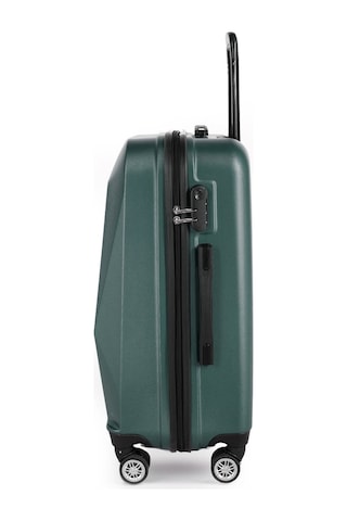 Polo&Sky Elmas Model Haki Renk Orta Boy Valiz Haki