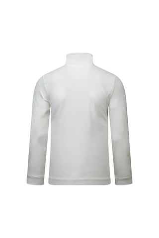 Hatemoğlu Beyaz Regular Fit Yarım Balıkçı Yaka Fermuarlı Sweatshirt 2977606 Beyaz