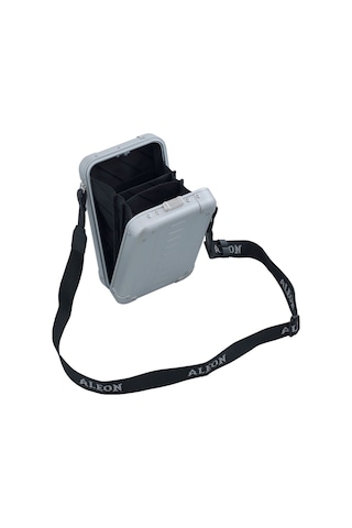 Aleon Mini Bag 19 Cm Alüminyum Omuz Çantası, Hafif, Şık, Unisex Günlük Çanta Gümüş