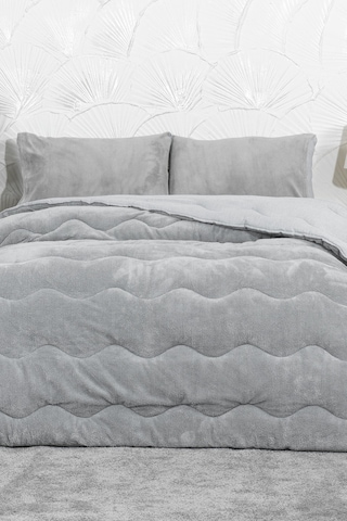 Elart Victor Comfort Uyku Seti Tek Kişilik Wellsoft 2 Parça 155x215 Cm Gri Gri