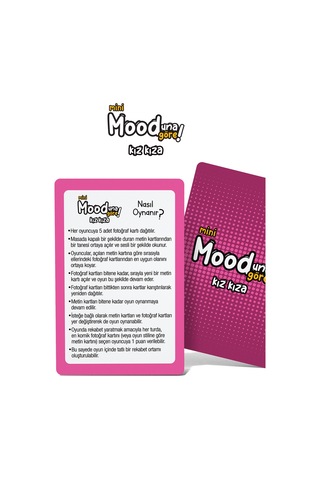 Mooduna Göre Mini - Kız Kıza Arkadaş & Aile İçin Kutu Oyunu Kart Oyunu