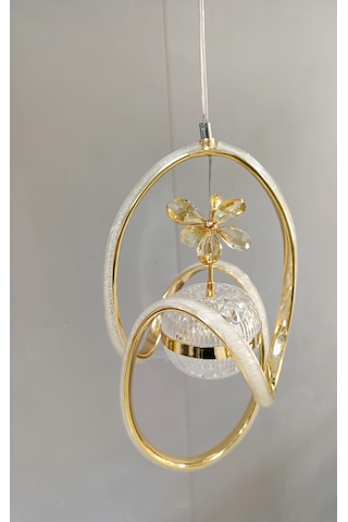Osra 3renk Kristal Gold Tektop Sarkıt Gold