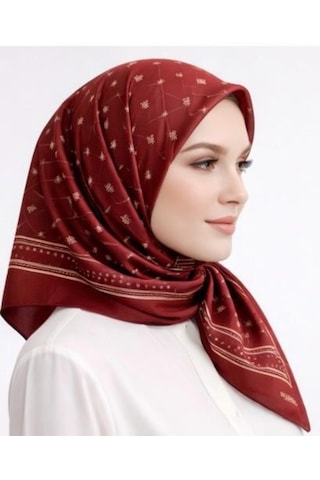 İpekal Mono Organik Pamuk Eşarp - 06247 Bordo