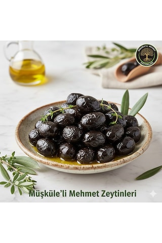 Müşküleli Mehmet Özel Kuru Sele Tuzsuz Zeytin 1 KG