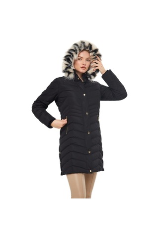 Kadın Büyük Beden Kapüşonlu Spor Mont M5302 Bgl-st03221 001