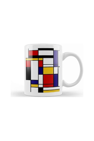 Mondrian Kupa Bardak Porselen No10408 Karışık