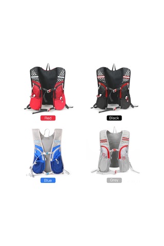 Jeehugo 5l Bisiklet Sırt Çantası Mavi - 2l Tpu Su Torbası, Işık Yansıtıcı, Havalandırıcı, Ultra Hafif - Bisiklet, Koşu, Dağcılık Mavi