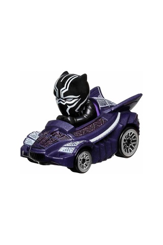 Racerverse Tekli Model Araba - Figürlü Yarış Arabası - Marvel Black Panther Kara Panter - 7 Cm