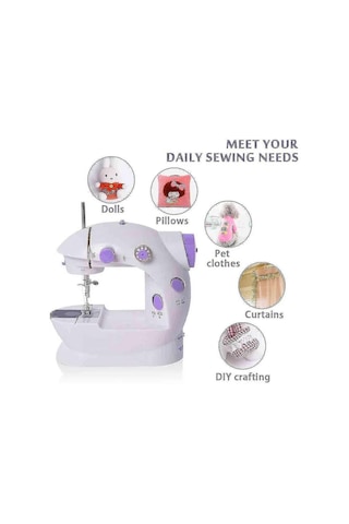 Delux Serisi Dekor Mutfak Atölye Mini Ev Dikiş Makinesi Pedallı Sewing Machine