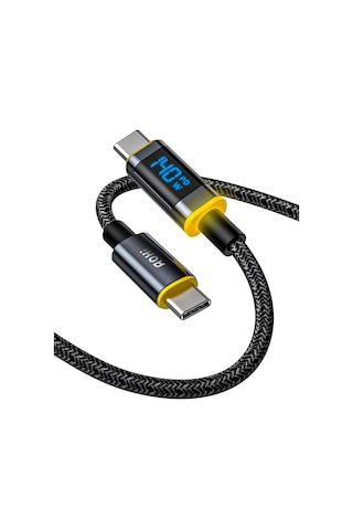 Aohi 140 W Usb C Kablosu, Ekranlı, Magline Naylon 1,2 M Tip C Hız