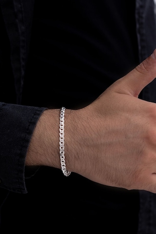 Erkek Gümüş Bileklik - 5mm Nano Old Money Made In Italy Luxury • Eşe • Sevgiliye