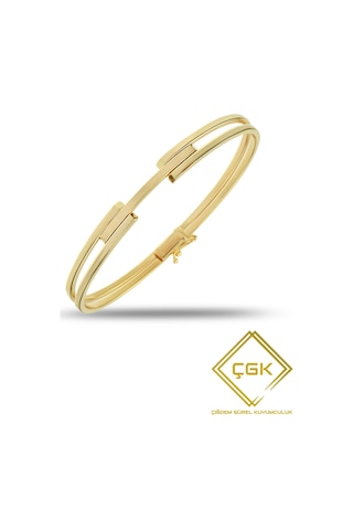 Altın Kaburga Kelepçe Bilezik