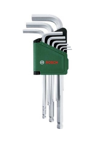 Bosch Alyan Anahtar Takımı Hex 9 Parça 1600a032v1