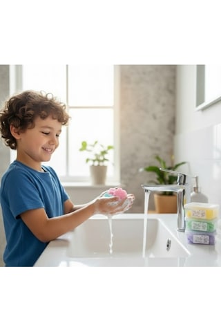 Mucit Home Renkli Taşınabilir Tek Kullanımlık Sabun - Kutusu Seyahat Ve Günlük Kullanım İçin Pratik El Sabunu Bahar Esintisi