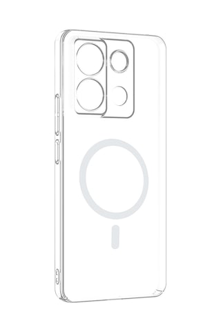 Redmi Note 13 Pro 4g Kamera Korumalı M-safe Şarj Özellikli Şeffaf Mkst London Silikon Kapak - Şeffaf Şeffaf