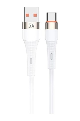 Powerway Hc05 Örgülü 5 Amper Usb To Type- C 1 Metre Şarj Data Kablosu Standart