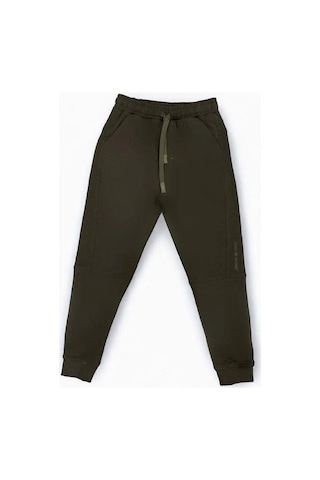 Erkek Çocuk Geniş Kalıp Pamuklu Cepli Eşofman Altı-14700 Haki