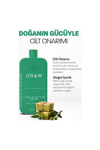 Uraw Saç Derisi Arındırıcı ve Kepek Karşıtı Sıvı Bıttım Sabunu 400 ML