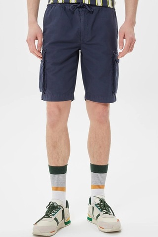 Lacoste Men's Regular Fit Cotton Bermuda Shorts Erkek Kargo Cepli Bermuda Şort Lacivert