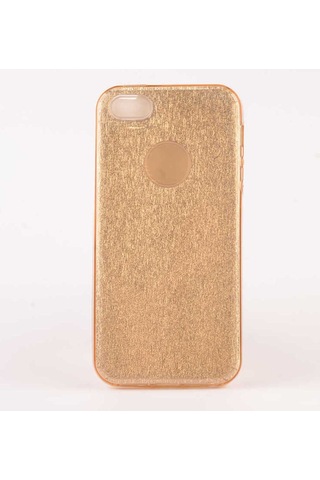 Apple Uyumlu iPhone 5 Kılıf Zore Shining Silikon Gold
