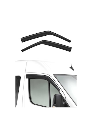 Vw Crafter 2008-2017 Arası Uyumlu Araca Özel Sport Style Akrilik Cam Rüzgarlığı Koyu Duman 2 Parça