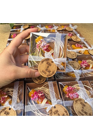 Flapinko Her Anınıza Özel Işık: 15 Adet Doğal Bal Mumu - Nikah