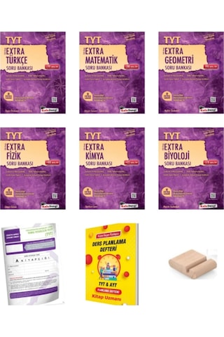 Tyt Extra Sayısal Soru Bankası Seti Türkçe Mat Geo Fizik Kimya Biyoloji Planlama Defteri