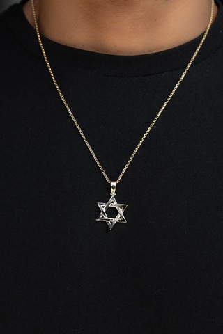 Uşaklıhafız 14 Ayar Altın Pentegram Erkek Kolye