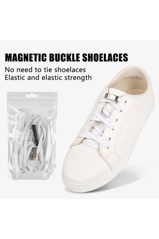 Dachuang Beyaz Elastik Tömorklu Bağlantı Sabakları, Sıradan Ayakkabılar İçin Tokalı, Esnek Boş Zamanlı Sneaker Danteller Çok Renkli