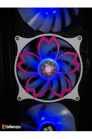 Lotus Çiçeği Desenli 120x120 Mm Oyun Pc Aksesuarı, Masaüstü Bilgisayar Fan Kapağı Renkli
